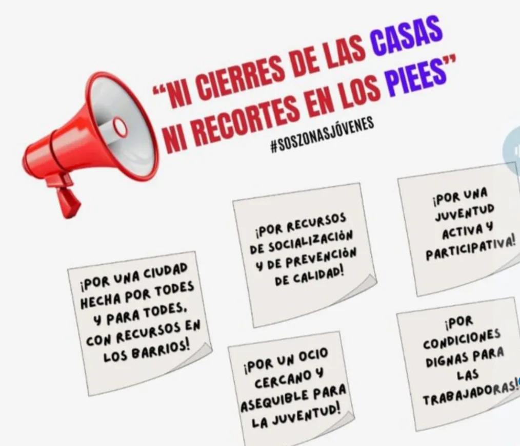 Manifestación por el futuro de las Zonas Jóvenes