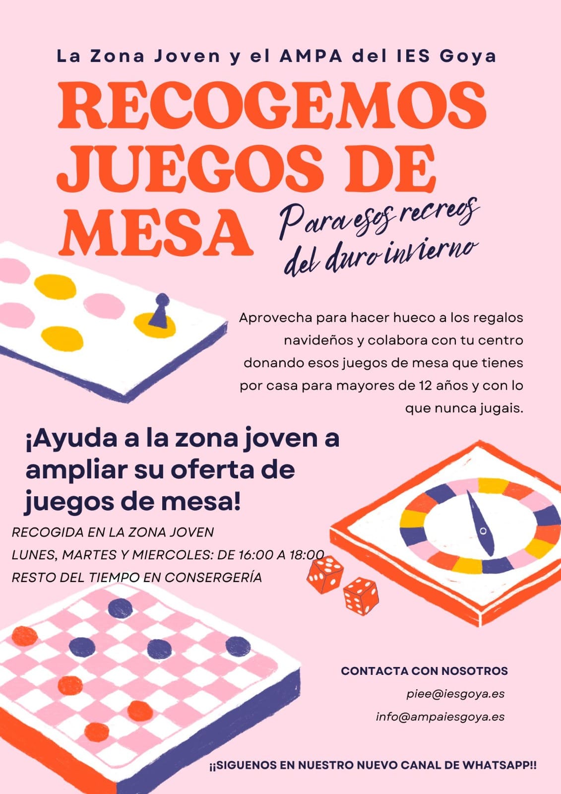 Recogida de Juegos de mesa