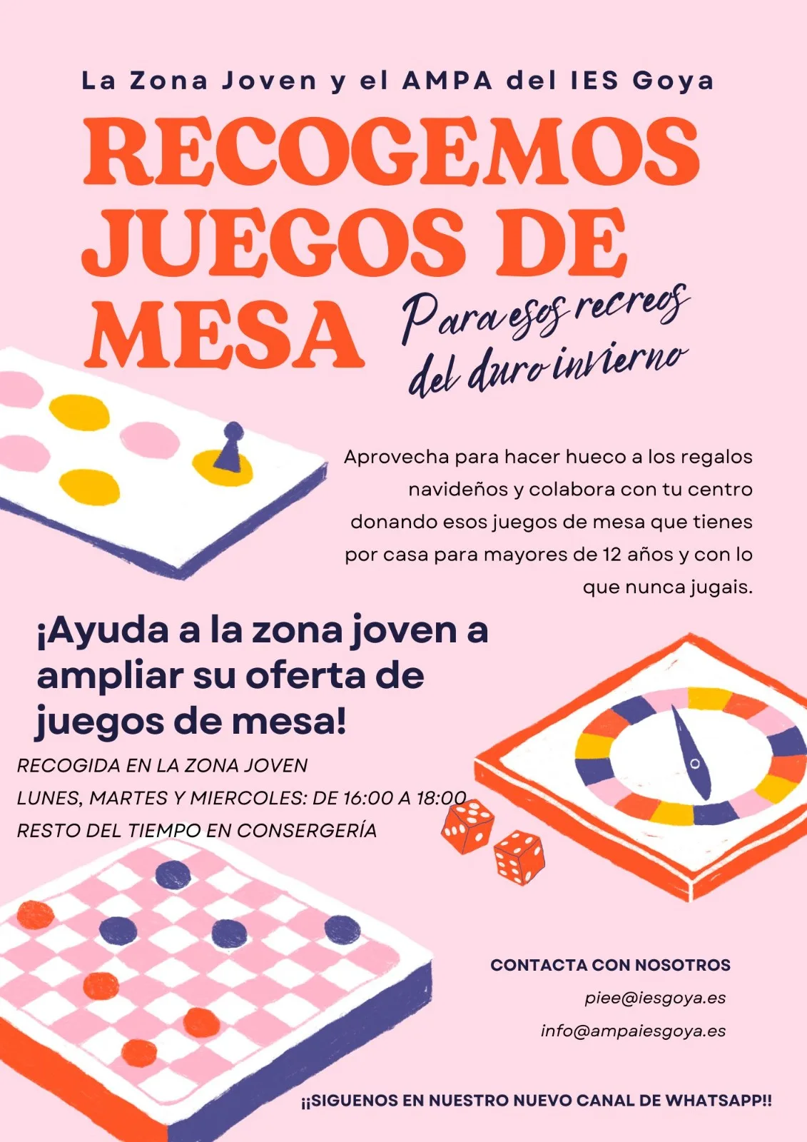 Recogida de Juegos de mesa